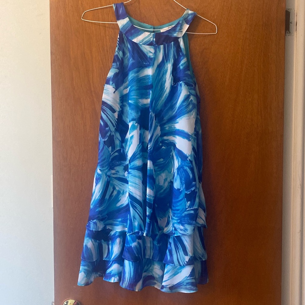 Studio One New York Size 4 blue and white dress